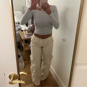 urban outfitters white cargos